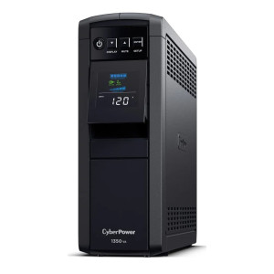CyberPower CP1350PFCLCD Mini-Tower UPS, UL Rated, Energy Star certified, 12× NEMA 5-15R